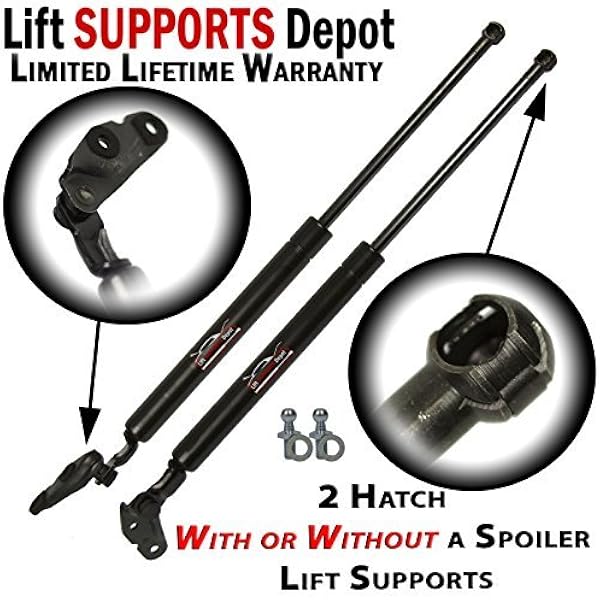 Amazon Com Qty 2 Fits Celica 2000 To 2005 Hatch Lift Supports W Stock Spoiler Or Wiper On Hatch Automotive