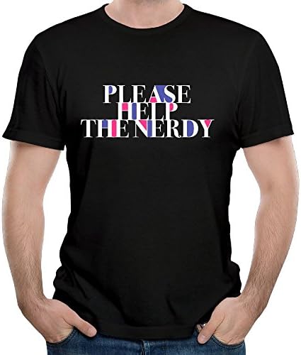 Please Help The Nerdy Hot Nerdy Guys Vintage Designer Students O-Neck Short Sleeve T Shirt Fashion 100% Cotton Casual Wear