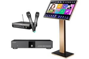 2025 New Chinese Karaoke Machine KV-V5 MAX Karaoke Player, with Reverb Wireless Microphone, 22 inch capacitive Touch Screen Free Cloud Download Function YouTube APP Online Play HUASEN