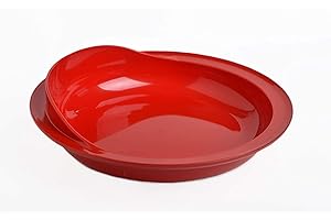 Scoop Plates for Disabled Adults by Providence Spillproof - Scoop Dish for Adults with Limited Mobility - Scoop Plate Adaptive Equipment for Independence - Non Slip Plate for Disabled Adults - Red - 1