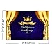 GenericABCDEFG Mehofoto Royal Blue Baby Shower Backdrop Gold Crown Photo Background for Little Prince 7x5 Professional Customized Photography Backdrops for Newborn Baby Birthday