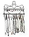 ARAD Metal Wall Mount Heart Shaped Jewelry Display Rack-Necklaces, Earrings, Bracelets-Black