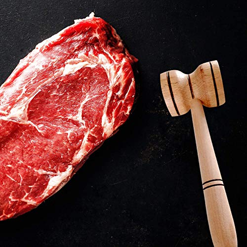 Premium Wood Meat Tenderizer Mallet Chicken Pounder for Tenderizing