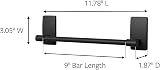 Command Bath Hand Towel Bar Matte Black 1 Bar 4 Water-Resistant Strips 1.3 kg view 3