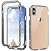 SKYLMW iPhone Xs Max Case,Shockproof Three Layer Protection Hard Plastic & Soft TPU Sturdy Shockproof Armor High Impact Resistant Cover Case for iPhone 6.5 inch 2018,Clear