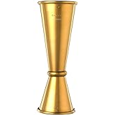Barfly Japanese Style Jigger, 1 oz x 2 oz, Gold,M37005GD