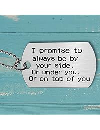 Collar con etiqueta de identificación para novia, novio, esposa, marido, palabras traviesas, para perro, personalizable, regalo para boda, aniversario, cumpleaños