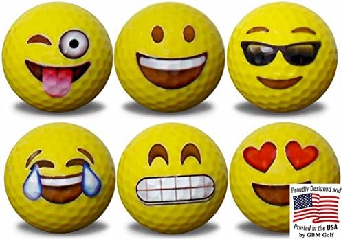 Emoji Golf Balls 6 Pack #1
