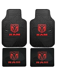 Dodge Ram set de alfombras con logo superior, 4 piezas