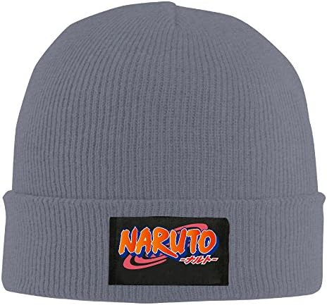 Doisybob Unisex Naruto Logo Acrylic Beanie Hat Black