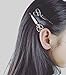 yueton 4pcs Gold and Silver Scissors Shape Barrettes Bobby Pin Hair Clips Bride Headwear Edge Clip Clamps