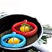 Eggssentials Silicone Egg Ring Set for Frying Eggs and Pancakes| Egg Rings Mold Comes with 2 Bonus Silicone Straws and Cleaner| BPA Free