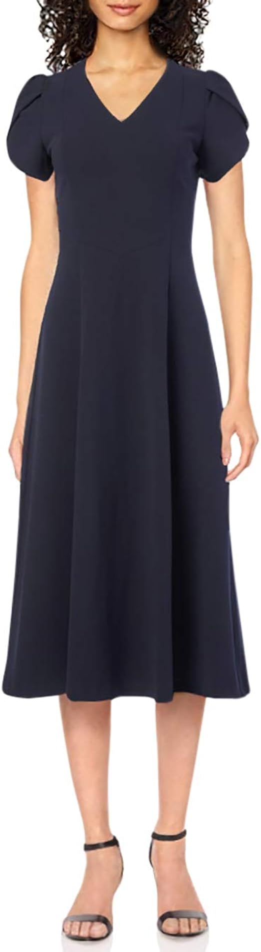 Buy Calvin Klein Women's Tulip Sleeve Aline Midi Dress at Amazon.in
