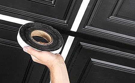 Ceiling Tiles Decorative Grid Tape For 100 Ft Black Amazon Co