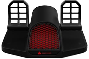 Honeycomb Aeronautical Charlie Rudder Pedals with Adjustable Tension Knob, Aluminum Construction, and Adjustable Pedal Angles