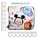 DIYJewelryDepot Foldable Shopping Bags Reusable Extra Large Grocery Bag w/ Zipper + Keychain (Tsum Tsum White)