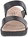 crocs Women's A-Leigh 2 Strap Mini W Wedge Sandal, Black/Black, 9 M US
