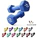 Wacces Neoprene Dipped Coated Set of 2 Dumbbells Hand Weights Sets Non Slip Grip 2 x 10 LB
