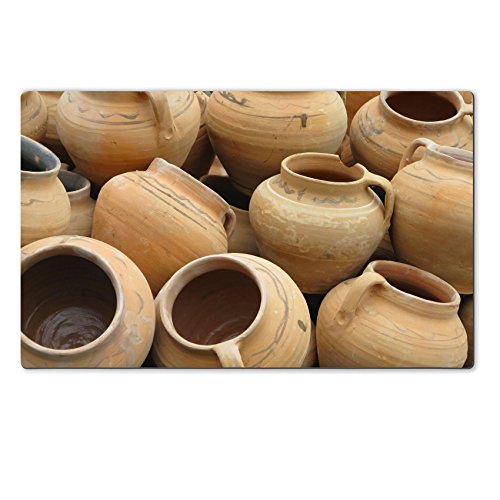 MSD Natural Rubber Large Table Mat Image ID 24527142 Red clay pottery ceramic vases abstract background