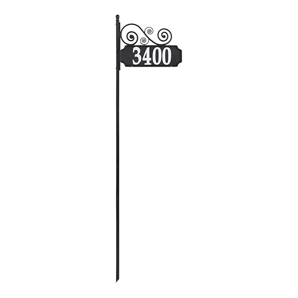 NITE BRIGHT SCROLL REFLECTIVE ADDRESS POST SIGN
