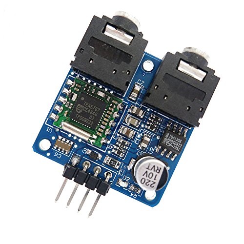 Roy TEA5767 FM Stereo Radio Module, With Free Cable Antenna for 76-108MHZ