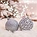 Valery Madelyn 24ct 60mm Frozen Winter Silver White Shatterproof Christmas Ball Ornaments Decoration, Themed with Tree Skirt(Not Included)
