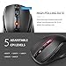 VicTsing MM057 2.4G Wireless Mouse Portable Mobile Optical Mouse with USB Receiver, 5 Adjustable DPI Levels, 6 Buttons for Notebook, PC, Laptop, Computer, Macbook – Blackthumb 1