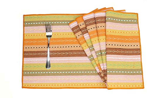 100% cotton woven placemats, ,machine washable, everyda…