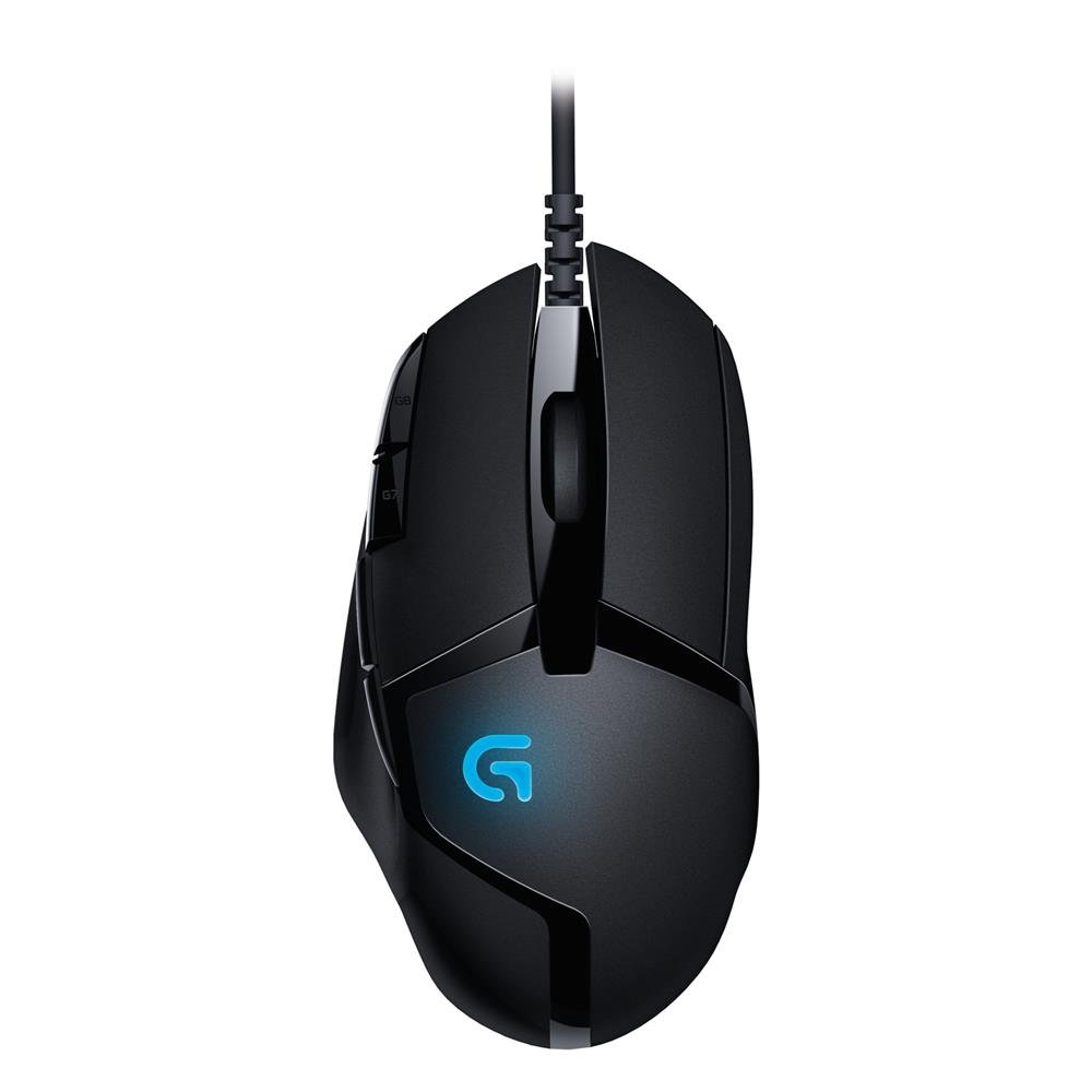 Logitech G402 Hyperion Fury Wired Gaming Mouse, 4,000 DPI, Lightweight, 8 Programmable Buttons, DPI Switch Button, Compatible With PC/Mac - Black