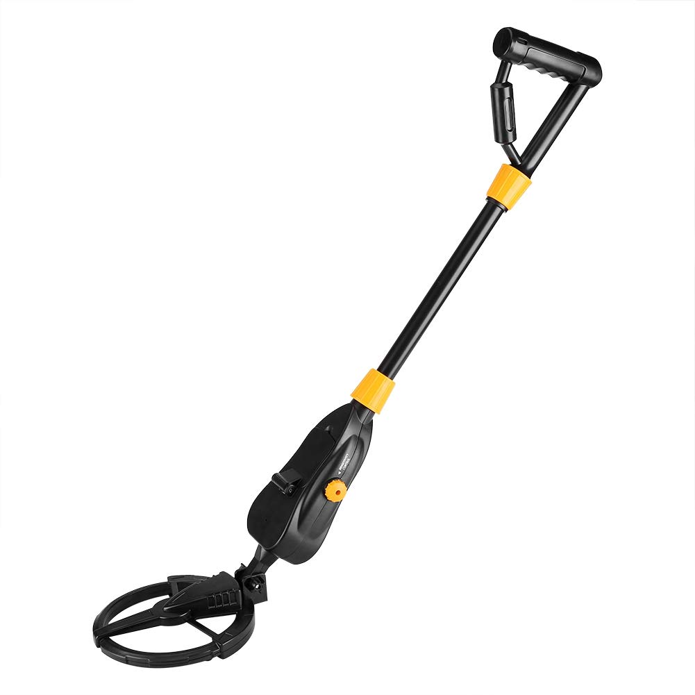 Metal Detector, Handheld Deep Sensitive Waterproof Adjustable Underground Metal Finder Searching Gold Digger Treasure Hunter with Backlight Large LCD Display for Kids and Adults