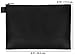 Sun Life Style Zipper Bag - Set Of 3 - Carry All Pouch To Organize Travel Toiletries Pens Cosmetics (9.5 x 6.5, Black)