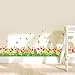 Amaom Removable Beautiful Colorful Tulip Flowers With Butterfly Wall Decals Murals Home Art Decor Peel Stick Wall Stickers for Walls Corners Kids Bedroom Living Room Offices Nursery Classroom