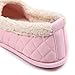 ChicNChic Women Plush House Slippers Ladies Non Slip Indoor Winter Bedroom Shoes Pink 7-8 B(M) US