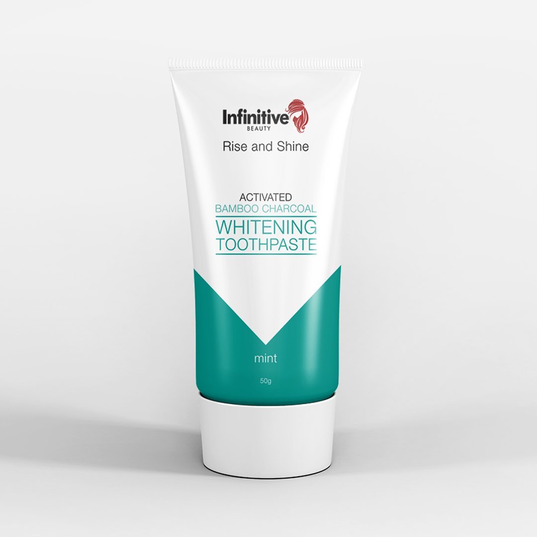 Infinitive Beauty Rise and Shine Activated Bamboo Charcoal Whitening Toothpaste Mint