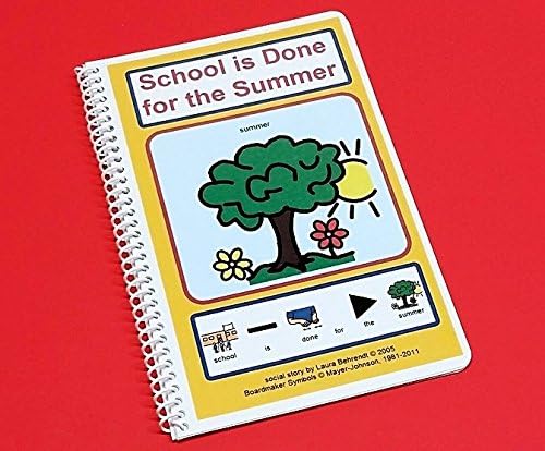 Autism PECS Social Skills Story - School is Done for the Summer - Visual Aid Therapy Book