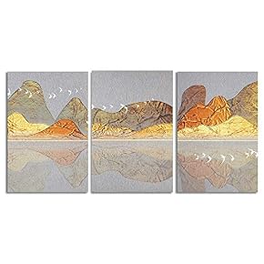 NWT Canvas Wall Art Abstract Chinese Landscape Painting...