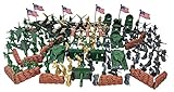 Toy Essentials 225 Pieces Army Playset with Jets Army Soldiers Cannons Missiles