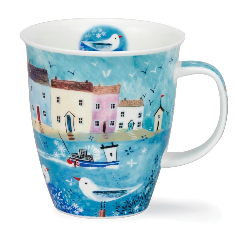 Dunoon Nevis 0.48 Litre Fine Bone China Mug Beside The Sea (NE-BETS-Harbour)