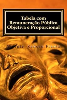 Livro Tabela com Remuneração Pública Objetiva e Proporcional
