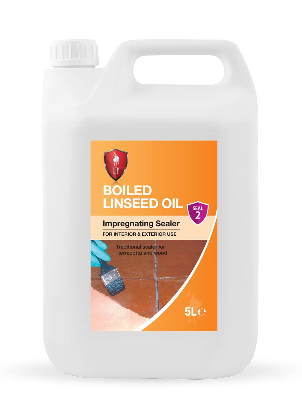 LTP Boiled Linseed Oil-The Traditional Sealer for Terracotta and Ideal for wooden garden furniture and decking - 5L