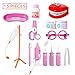 ThinkMax Dentist kit for Kids, 15 pcs Kids Pretend Dentist Playset Toys Dentist Medical Role Play Educational Toy Doctor Playset for Girls Boys and Toddlers(Pink)