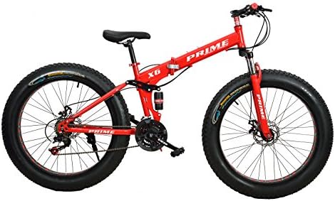 Fat Tyre (Fat Boy) + Foldable Prime Adventure Sports MTB Cycle with 21 Derailleurs