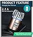 Enoch Car Air Purifier Premium Air Ionizer - 12V Plug-In Ionic Ozone Deodorizer Accessory with Dual USB Car Charger - Eliminates Cigarette Smoke, Pet and Food Odors, Dust (Rose Gold)