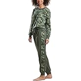Splendid Ladies' Jogger and Crew Neck Set (Olive Heather Camo, 3X)