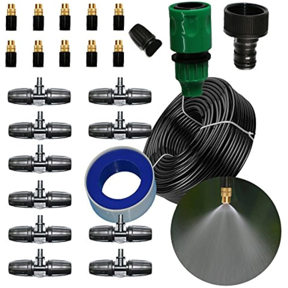 Leak Proof Copper Misting System Misters For Patio, Gazebos, Backyard