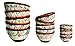 Cactus Canyon Ceramics Spanish Terracotta 5-Piece Breakfast Bowl Set (European Size) White