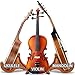 KSEV Portable Wood Ukulele Stand, Anti-Slip Base Hard Wooden Holder for Small Musical String Instrument Ukulele, Violin, Mandolin, Banjo & Guitar