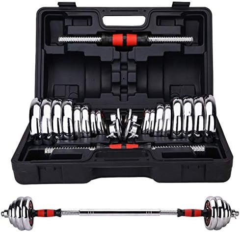 Joseph electroplating dumbbell barbell set men's home fitness equipment pure iron adjustable Yaling