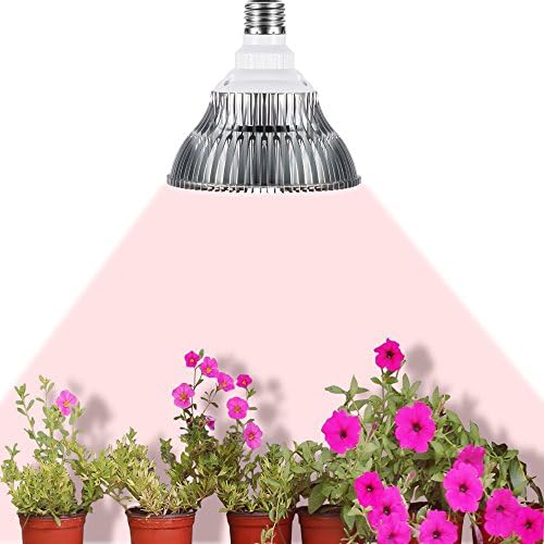 Hilifeone Led Plant Grow Light, 60W High Luminosity Full Spectrum Hydroponic Light Bulbs for for Garden Greenhouse and Indoor Growing Flower
