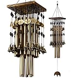 YLYYCC Brassiness Wind Chime 24 Tube Metal Windbell Money Drawing Wind Chime